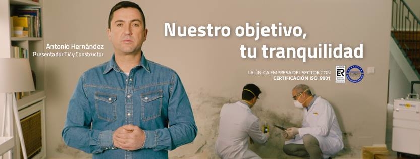 Antonio Hernández presentador de Constructor a la Fuga protagoniza la nueva campaña de Murprotec